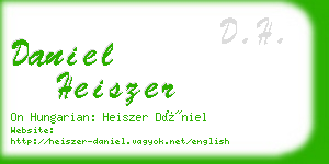 daniel heiszer business card